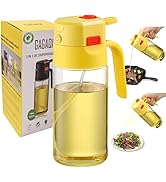 GAGAQI 18oz/500ml High-Borosilicate Glass Oil Sprayer for Cooking, Olive Oil Dispenser Bottle,2 i...