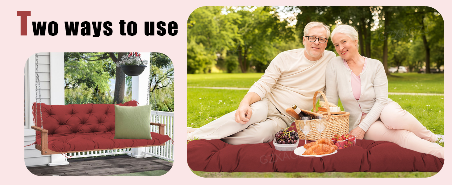 porch swing replacement cushions