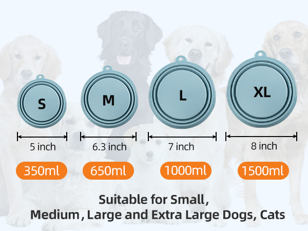 portable dog bowls foldable dog bowl