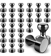 Grtard 24pack Fridge Magnets for Whiteboard, Neodymium Refrigerator Magnets, Push Pin Magnets Per...