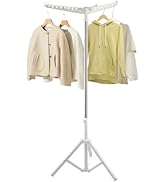 Quynhni Clothes Drying Rack, Drying Rack 33-68 inches Stable and Heavy-Duty Tripod Base Thickened...