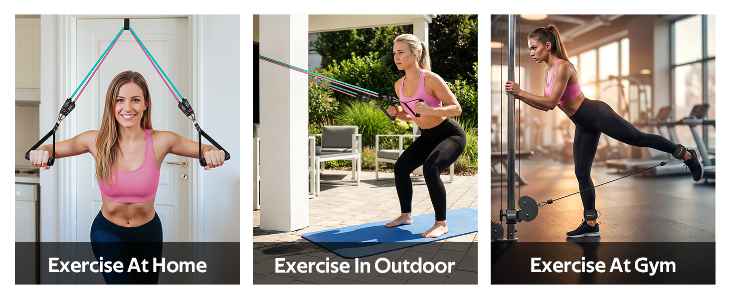 resistance bands with handles