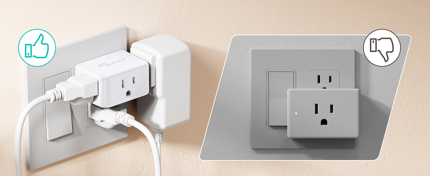 conpact outlet extender doesn't block off switches