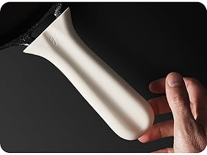 non-slip skillet handle cover silicone heat resistant cream oven safe secure grip ergonomic
