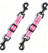 IVIA PET 2 Pcs Dog Collar Safety Clips with Double Ended Clasps | Adjustable Collar Backup Clip f...