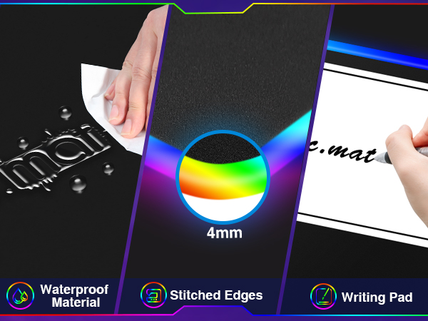 light up desk mat