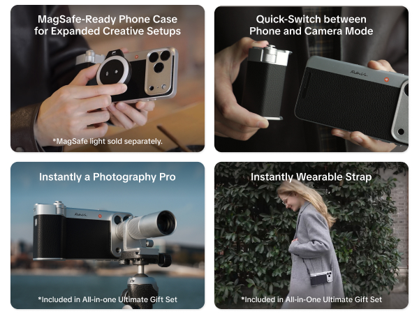 magnetic phone camera grip