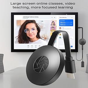 Wireless HDMI Dongle, Wireless Display Dongle Adapter, 4K Streaming Media Video Sound File