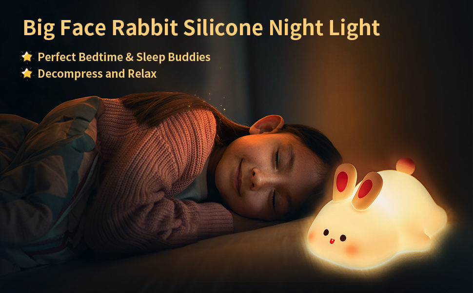 Big Face Rabbit Night Light