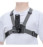 Rugvis Quick Release Adjustable Chest Mount Harness Strap,Chest Strap Body Mount for Insta360 X5/...
