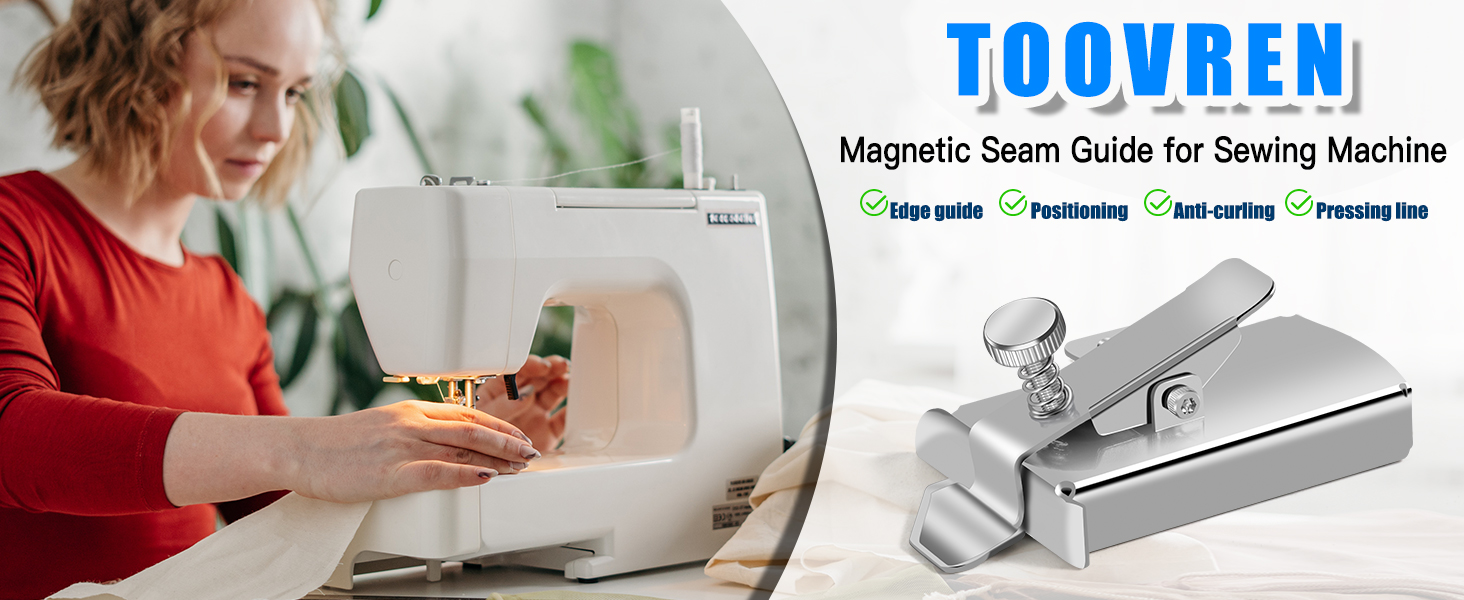 Magnetic Seam Guide for Sewing Machine