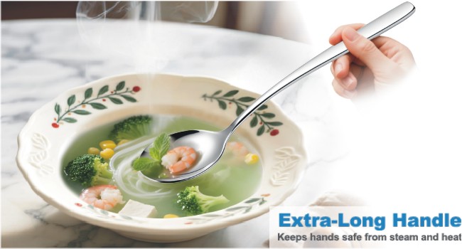 Set of 5 Premium Korean Soup Spoons
