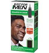 Just For Men Shampoo-In Color (Formerly Original Formula), Mens Hair Color with Keratin and Vitam...
