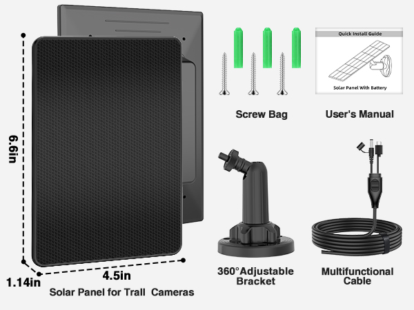 Trail Camera Solar Panel