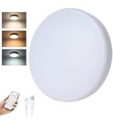 Sanofuturion 10,000mAh Rechargeable Motion Sensor Ceiling Light, 1, White | Remote Control, 360° ...