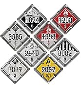 Numer-All Aluminum Flip File Placard, One Set with 8 Legends, Numbered - 13.75" x 13.75" Unpainte...