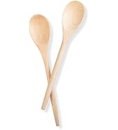 2PCS Wooden Cooking Spoons, 14 Inch Maple Wooden Spoons for Cooking or Mixing Salad, Wooden Spoon...