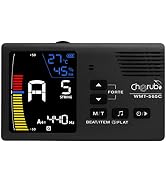 Cherub WMT-565C Rechargeable Metronome, String Instrument Tuner, Metro-Tuner, Tone Generator, Rea...