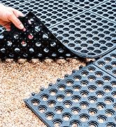 Envelor Interlocking Rubber Floor Mat Restaurant Kitchen Mat Commercial Entrance Door Mat Durable...