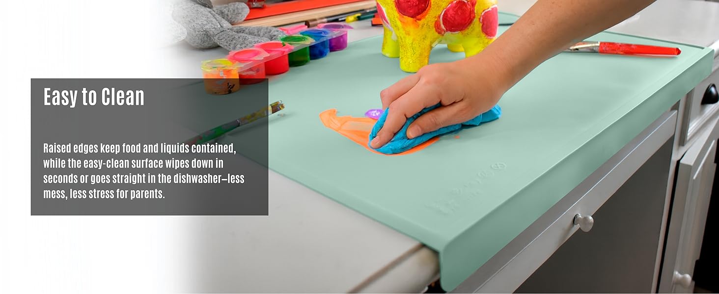 toddler table mat silicone mat for resin crafts baby feeding mat messy mat