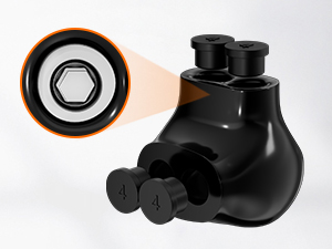 Insulated Multi Tap Connector 2 Port 4-14 AWG Aluminum to Copper Wire Connectors
