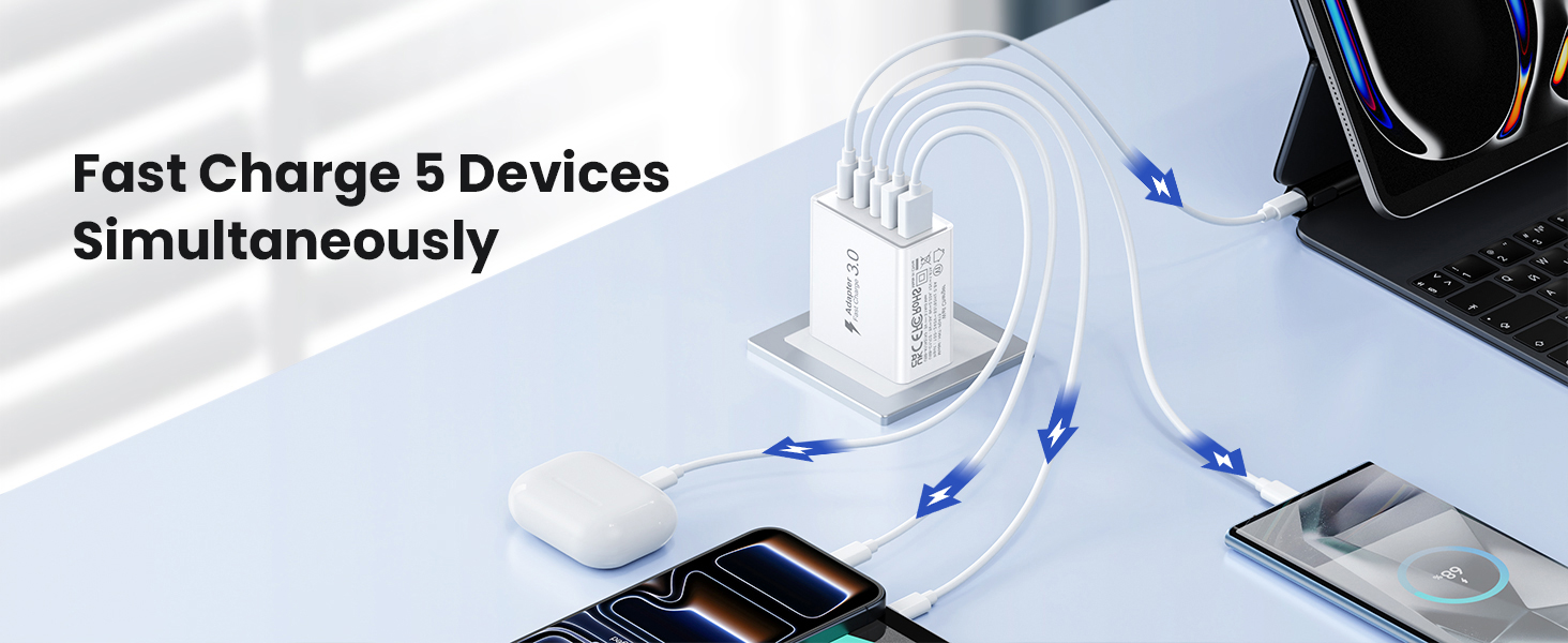 USB C Fast Charger Block