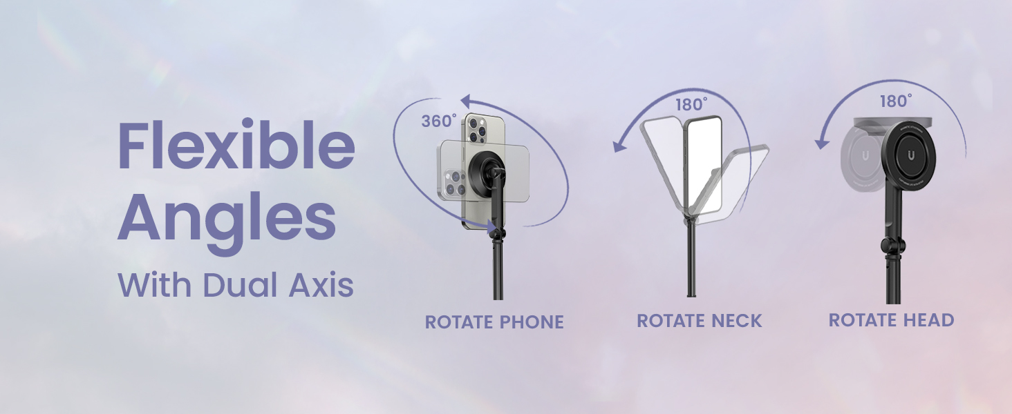 iPhone selfie tripod stand with Bluetooth