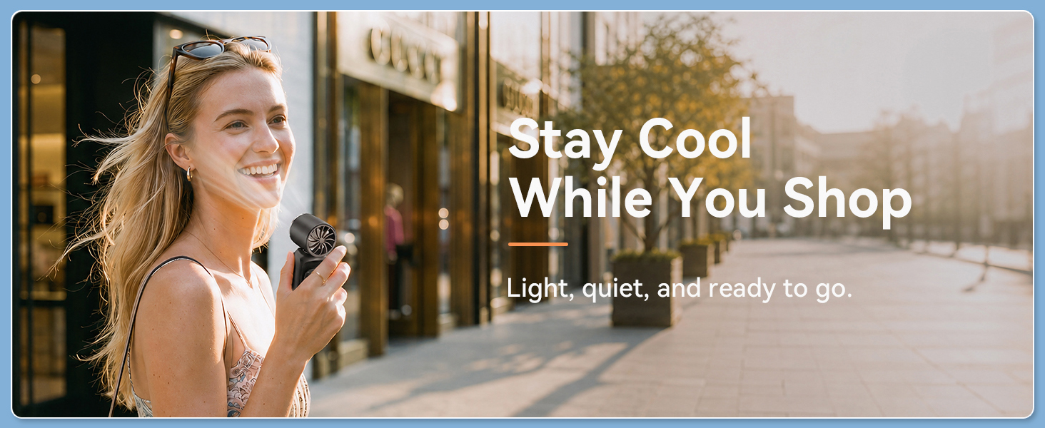 portable hand held fan