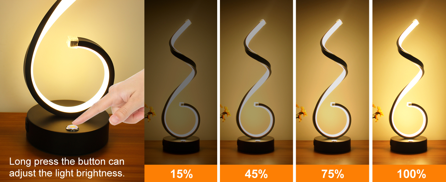 spiral table lamp