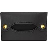 Black Leather Pocket Tissue Holder, Travel Storage Pouch, Paper Towel Case Dispenser