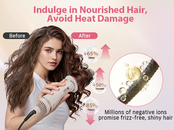Hair dryer brush