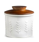 YHOJOY Ceramic Butter Dish With Lid, Butter Crock for Countertop, French Butter Keeper for Spread...