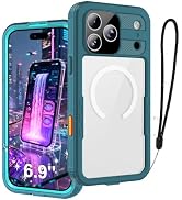 FXXXLTF for iPhone 18/17 Pro Max Case Waterproof, IP68 Clear Phone Case | MagSafe-Compatible Char...