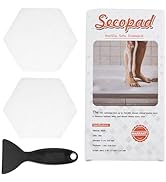 Secopad Original Bathtub Stickers Non-Slip, Hexagon Safety Shower Treads Adhesive Appliques with ...