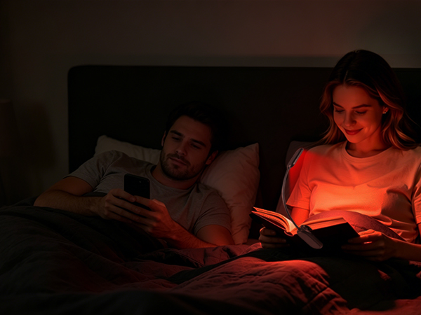 630nm Red Book Light for Reading at Night