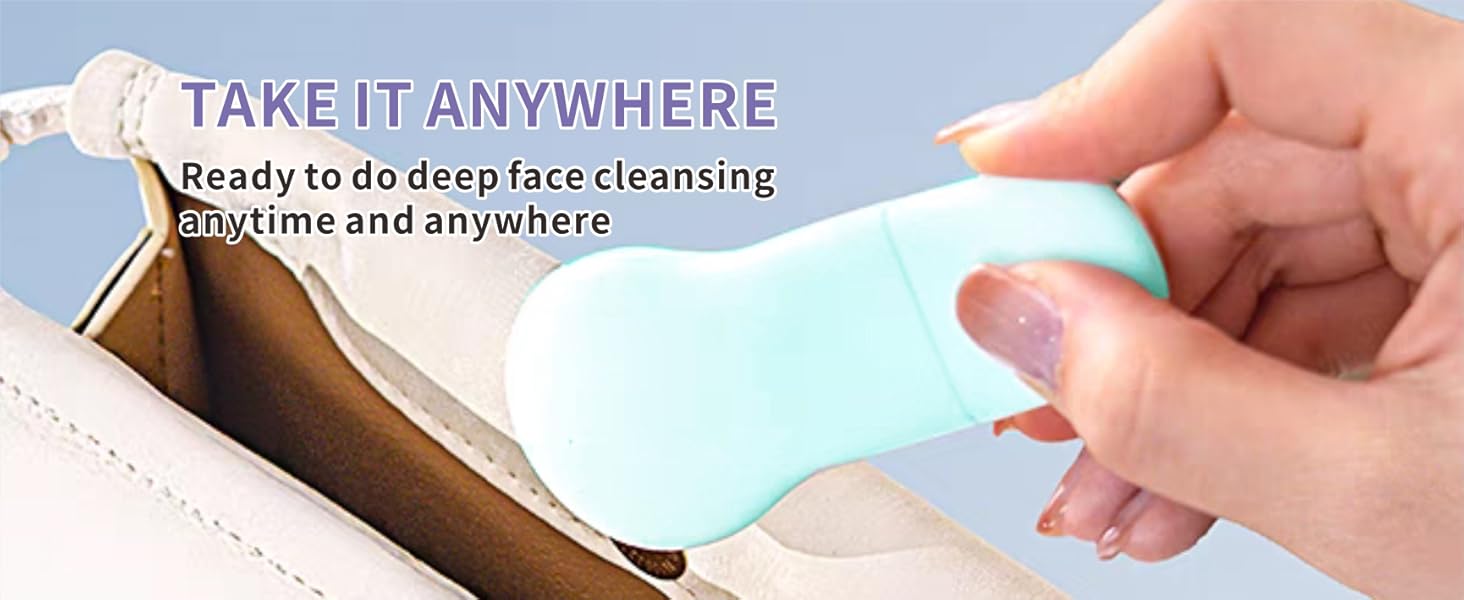 Blackhead Remover Tool,Silicone Face Scrubber, 2 in 1 Nose Scraper for Deep Cleansing