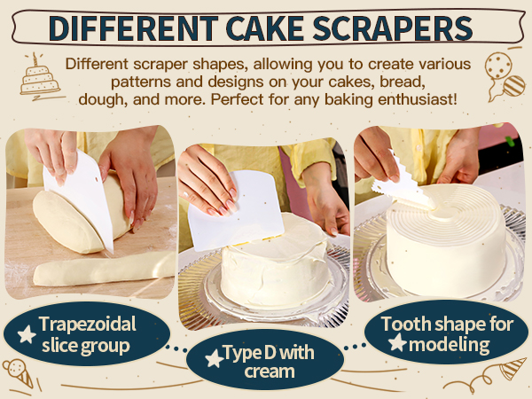 CAKE SCRAPER SMOOTHER