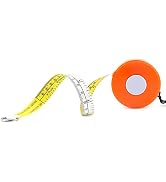 WIN TAPE Cm and Inches to 100ths Executive Diameter Pi Engineer's Tape Measure (Orange, 315cm 124'')