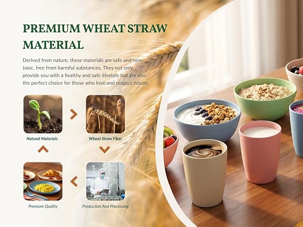 cups and plates sets for kitchen wheat straw dinnerware sets dishes set unbreakable dinnerware set