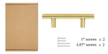 brushed gold cabinet pulls