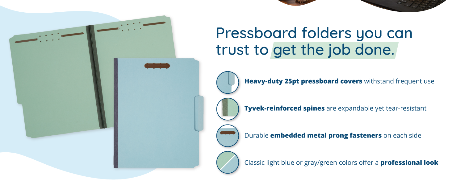 pressboard fastener folders details
