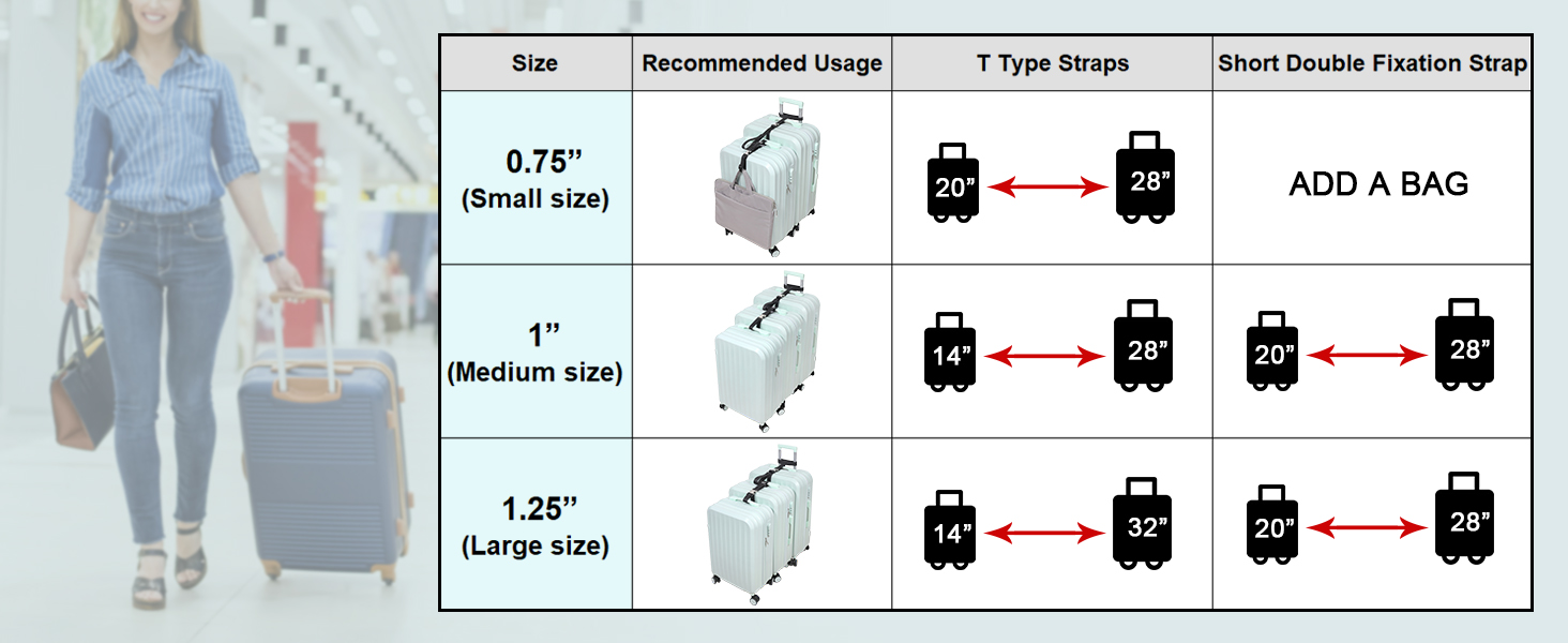 luggage connector straps