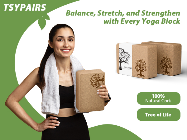yoga blocks 2 pack