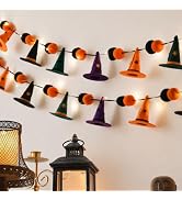 fesopial Halloween String Lights, 9.8FT 20 LED Halloween Fairy Light Decor | Orange Purple Black ...
