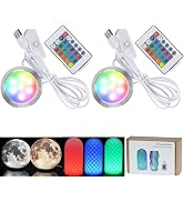 3DZWMAN 2 Pack 16Colors LED Lamp Kit 001 for Bambu lab Light Kit MH001, Color Storage, RGB Remote...