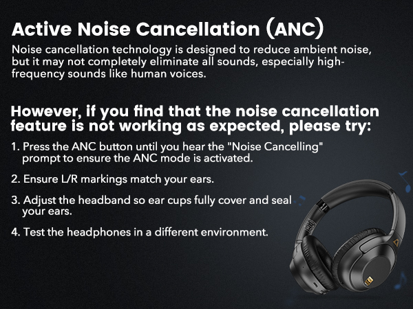 wireless headphones active noise canceling