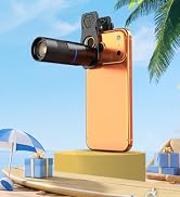 APEXEL 6X Telephoto Lens for iPhone – 144mm Equivalent, Universal Clip | for Samsung, Pixel and A...