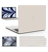 IBENZER Compatible with M2 2023 2022 MacBook Air 13 inch case, Model A2681, Hard Shell Case&Keybo...