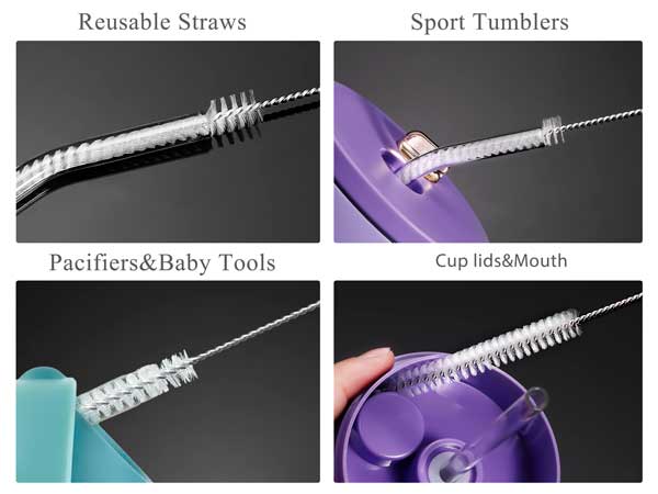 Glass Pipe Straw Cleaning Brush Kit