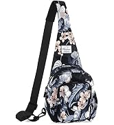 KAMO Small Sling Backpack Multipurpose Crossbody Shoulder Bag Sling Bag Backpack for Hiking Walki...